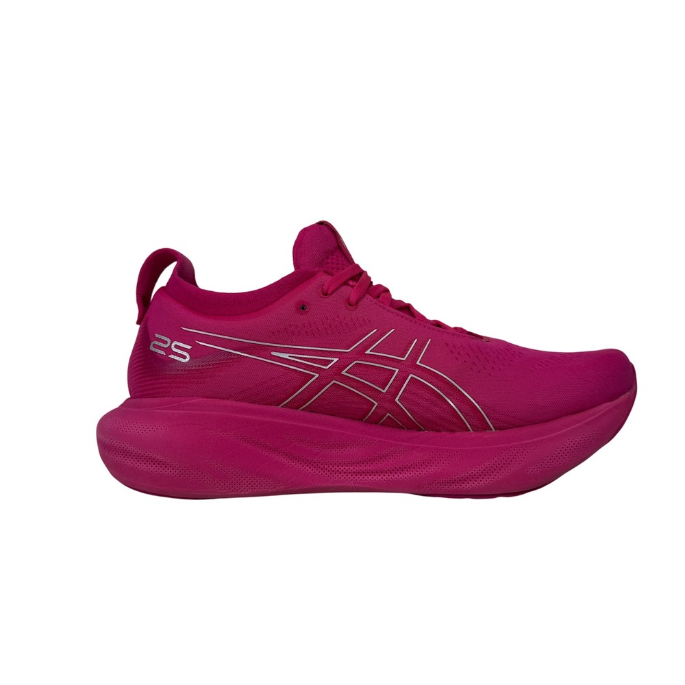 Asics Gel Nimbus 25 Running Shoes Womens 9 Pink Rave Silver 1012B356 701 - Picture 14 of 14